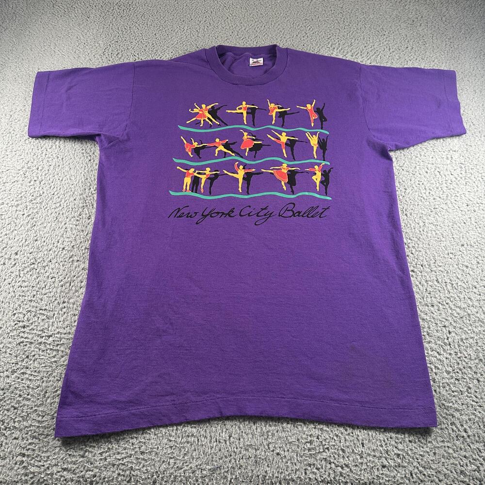 Vtg New York City Ballet Fruit Of The Loom Shirt Size XL Tee Single Stitch 90's